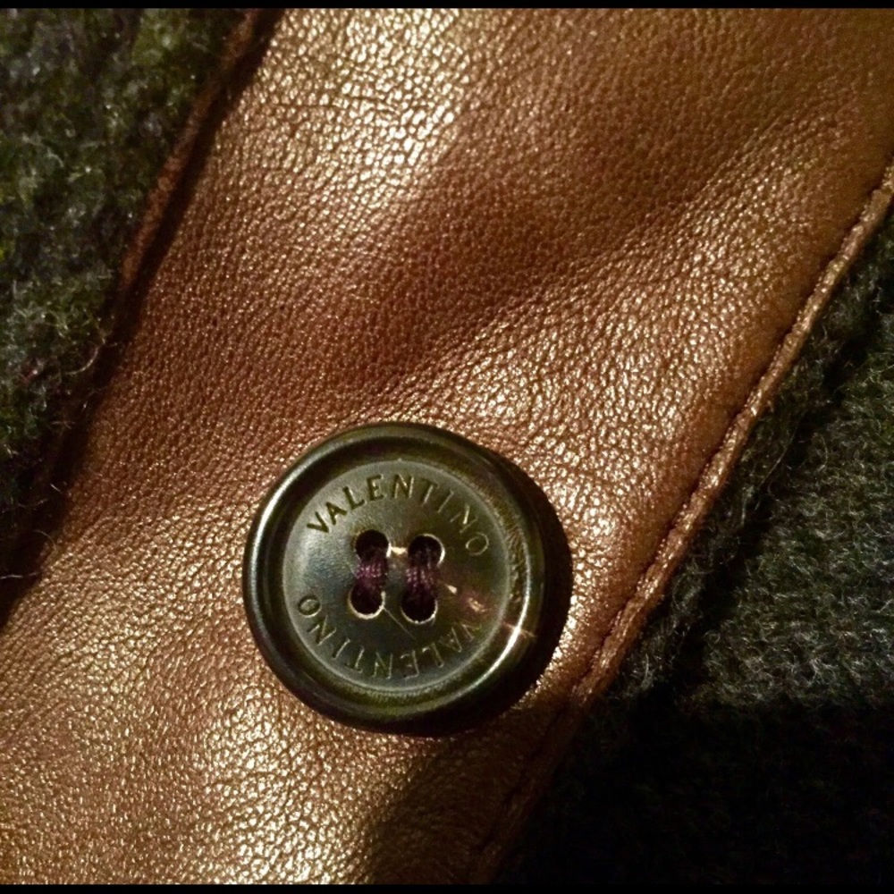 🦋 VALENTINO🌟Wool/Leather Jacket - Picture 2 of 8